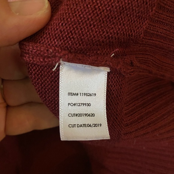 Torrid Harry Potter Gryffindor Dark Red Varsity Boyfriend Cardigan Sz 3 - Picture 10 of 11